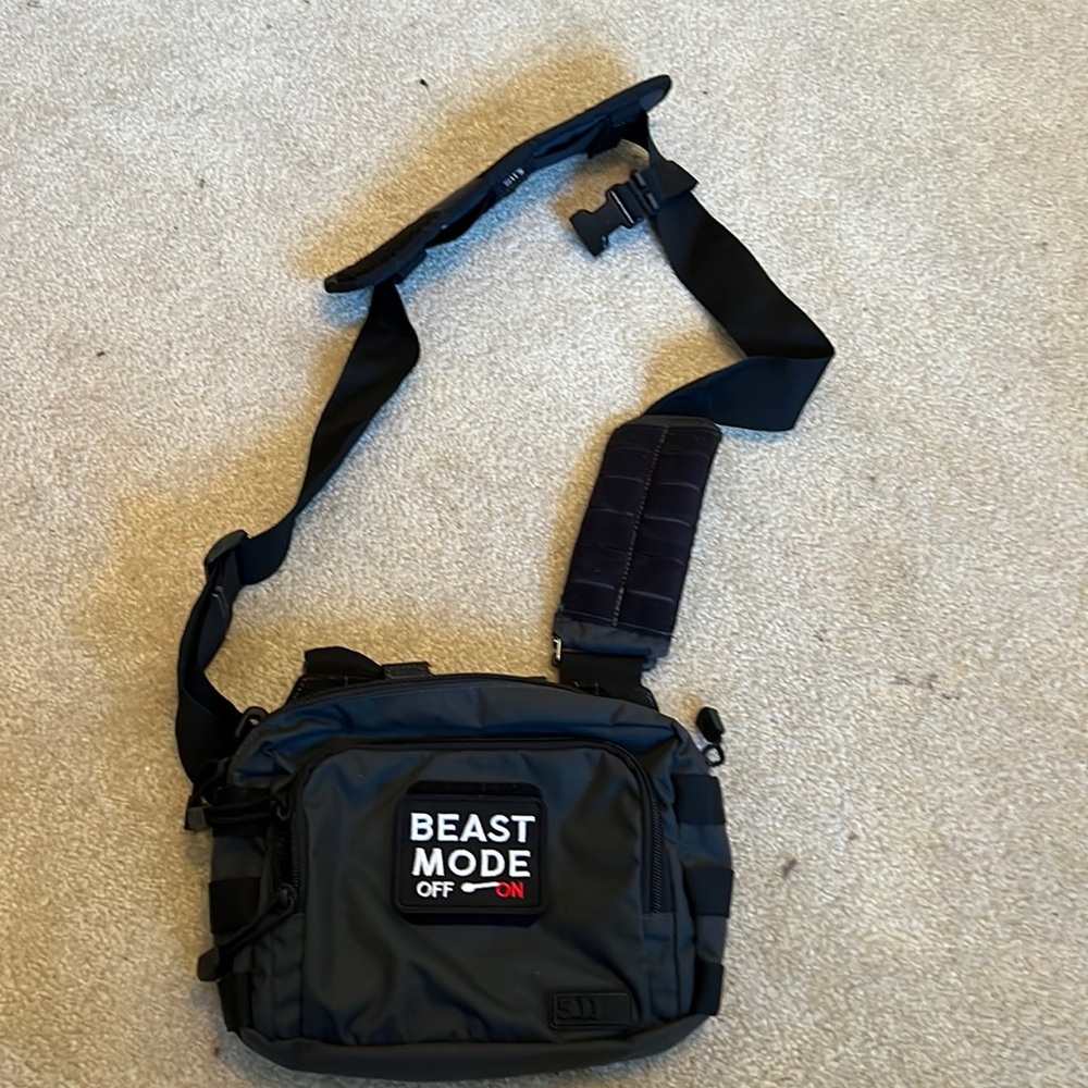 Used 5.11 2-Banger Bag, Weatherproof, Black